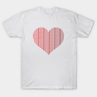 worded love heart red gradient T-Shirt